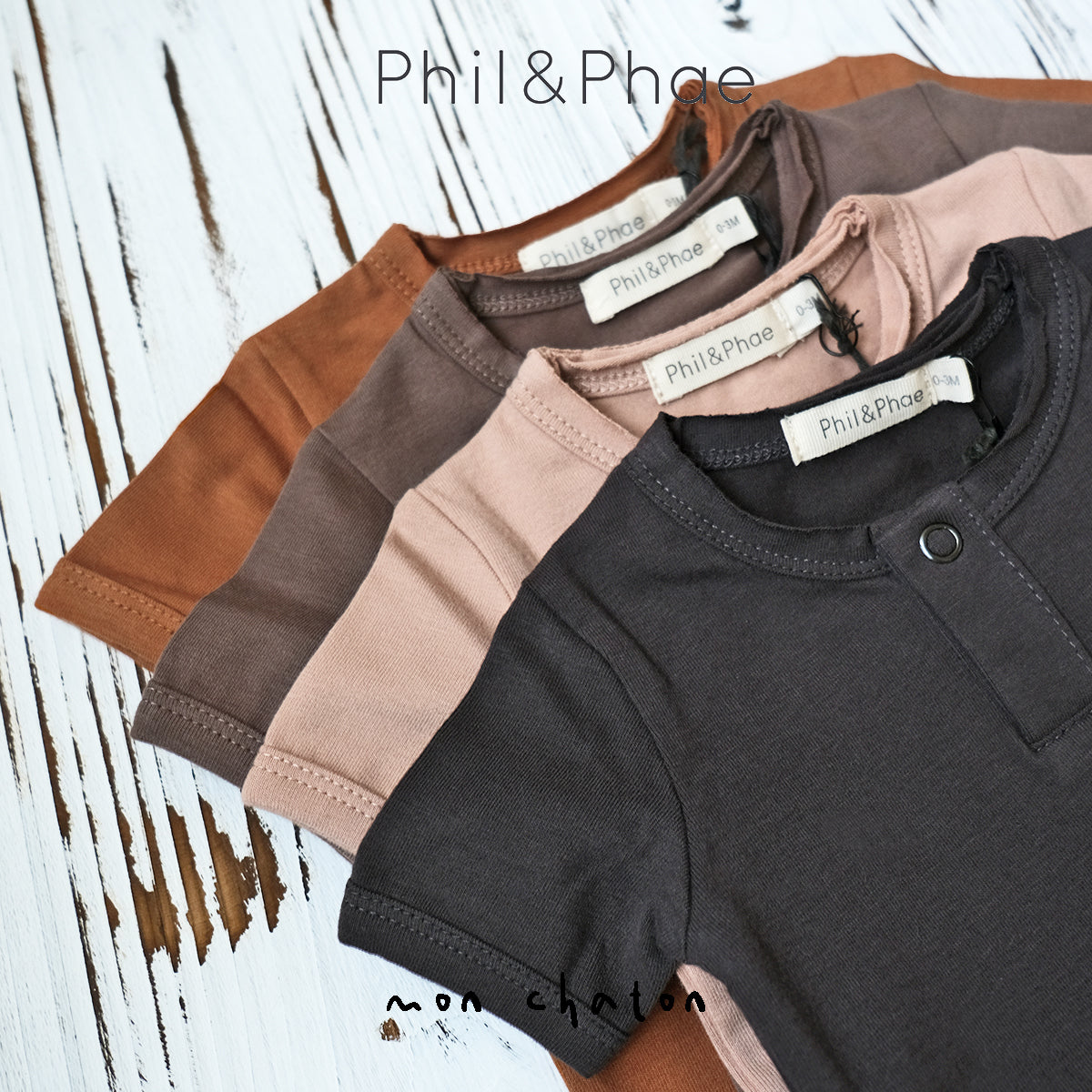 ◎PHIL PHAE◎ Short Sleeves Henley Body
