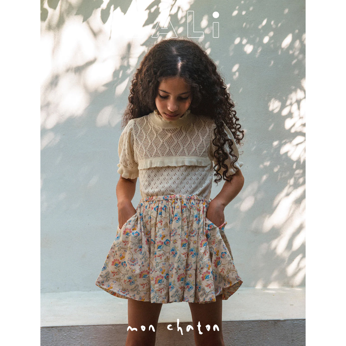 ◎LALI◎ Ines Sweater in Almond Ruffle