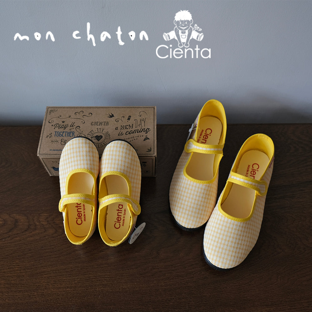 ◎CIENTA◎ Vintage Check Mary Janes