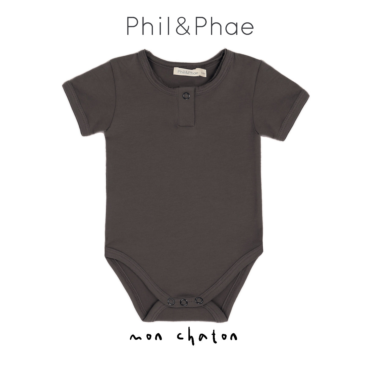 ◎PHIL PHAE◎ Short Sleeves Henley Body