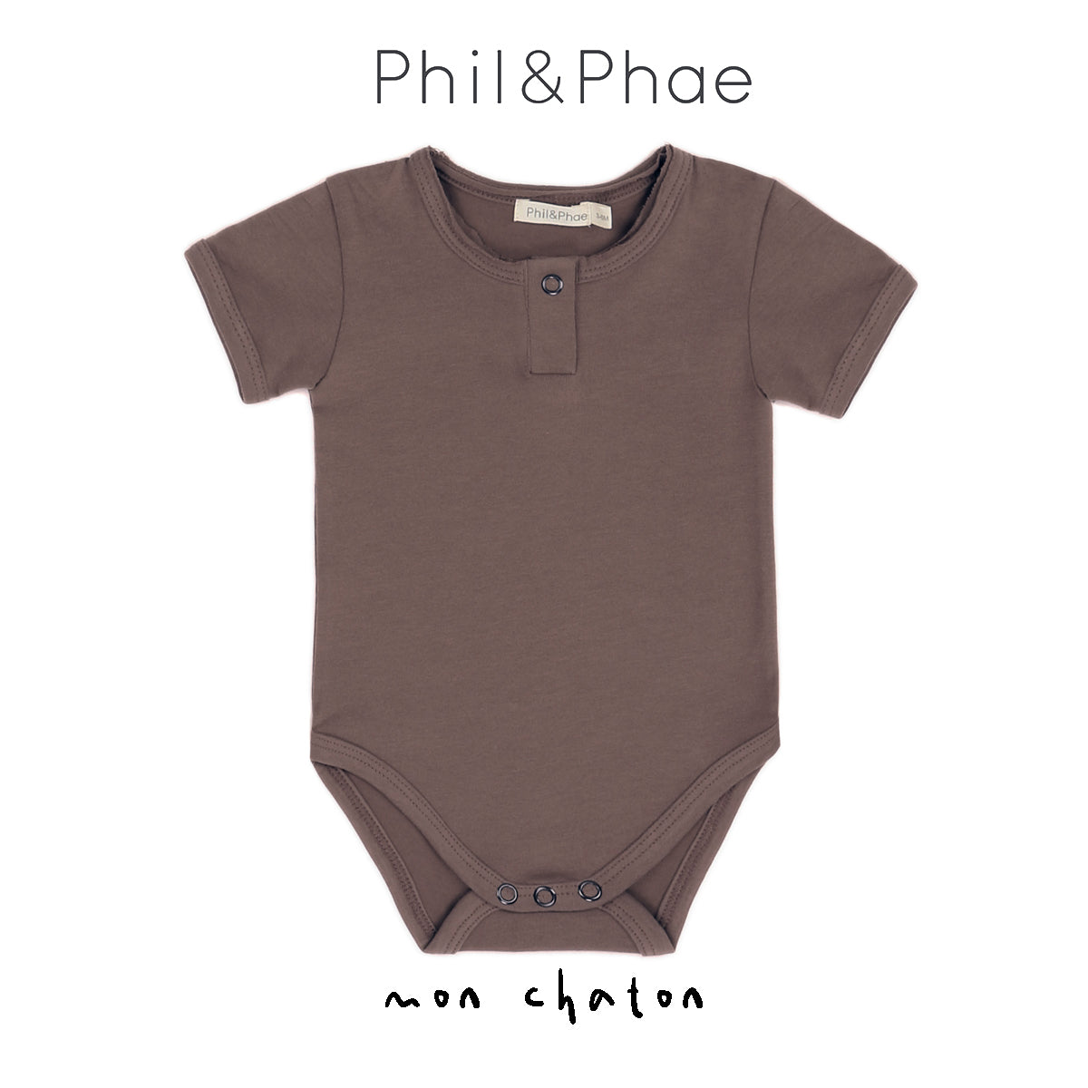 ◎PHIL PHAE◎ Short Sleeves Henley Body