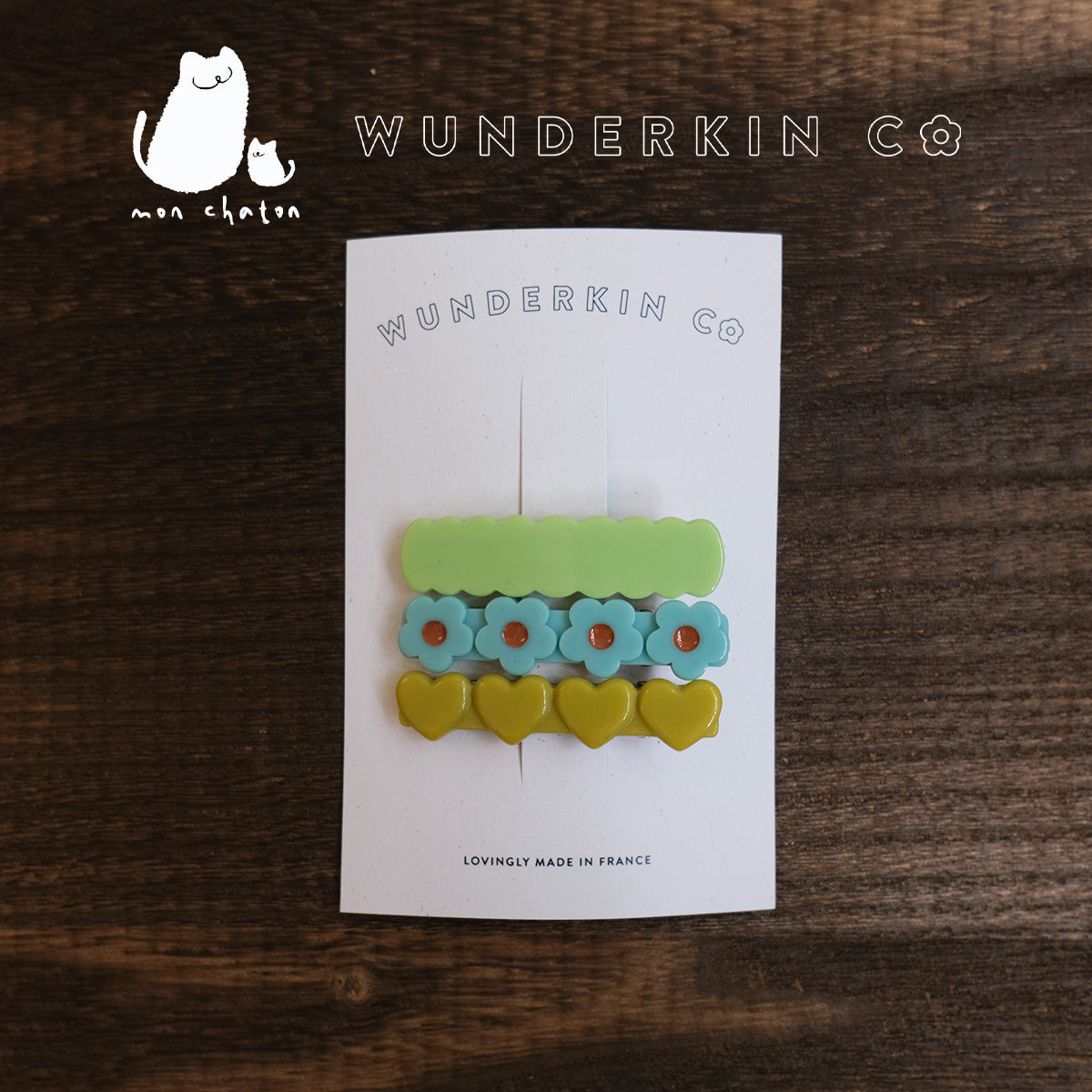 ◎WUNDERKIN◎ Set of 4 Hair Clips Exclusive to mon chaton