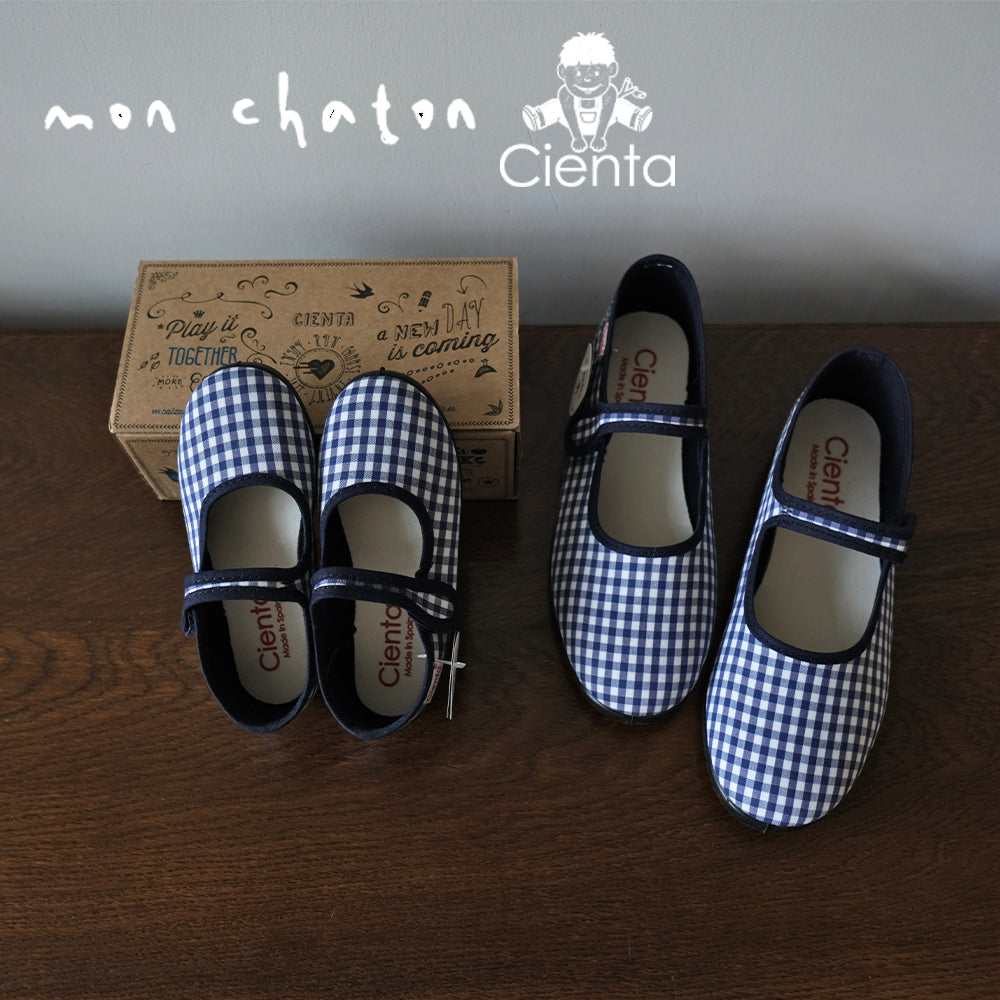 ◎CIENTA◎ Vintage Check Mary Janes