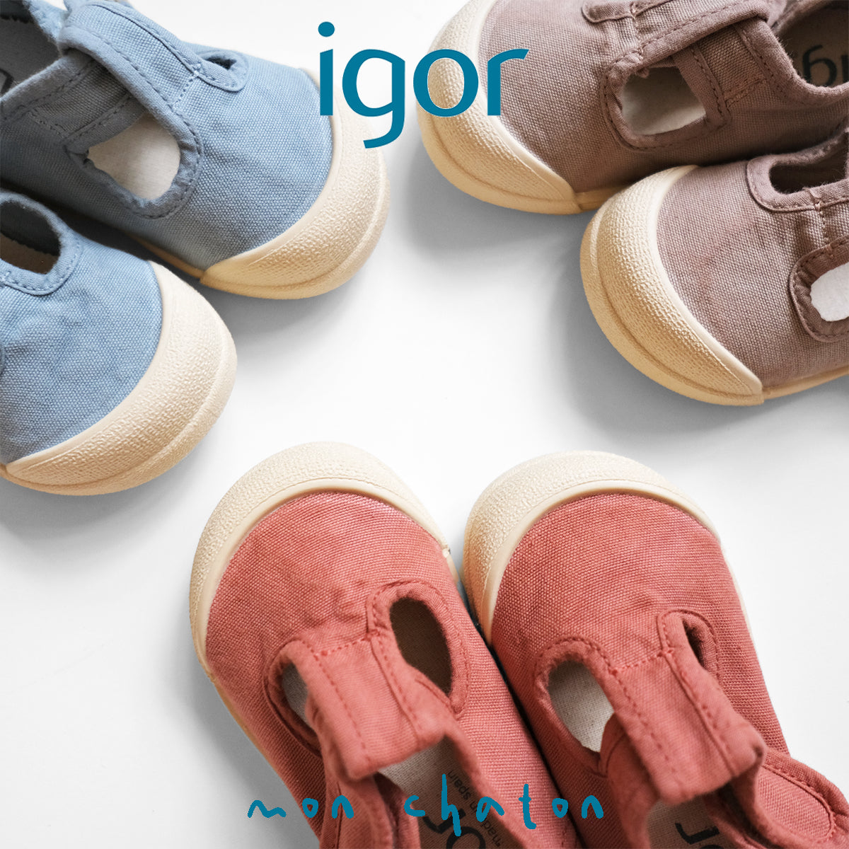 ◎IGOR◎ Barefoot T-Bar Canvas Sneaker