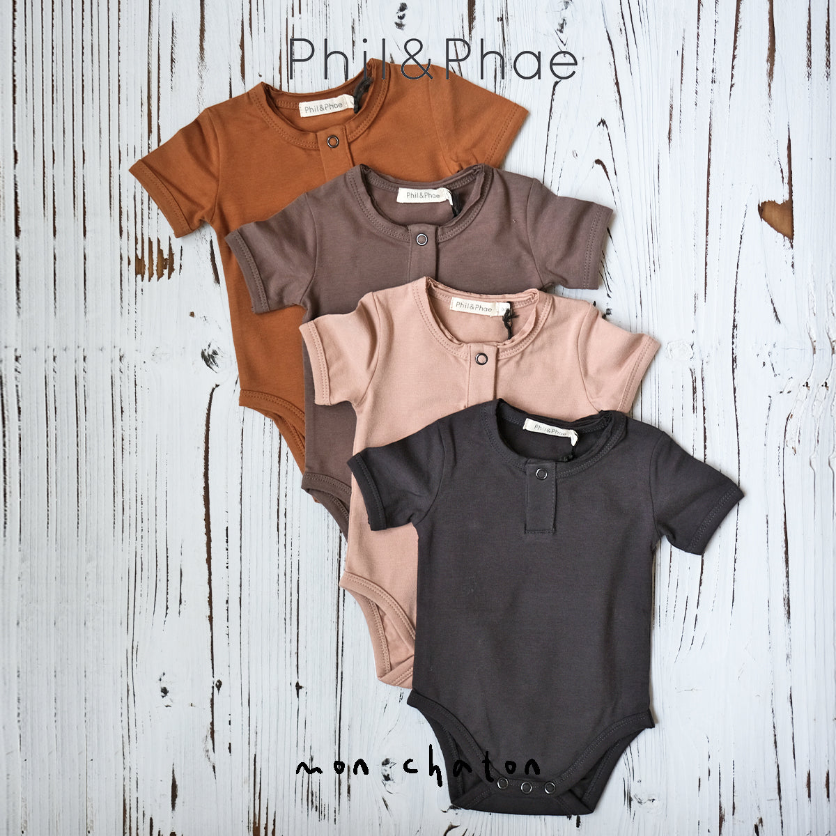 ◎PHIL PHAE◎ Short Sleeves Henley Body