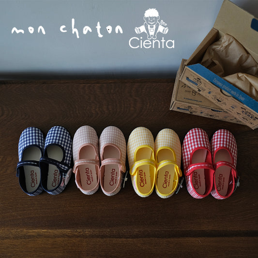 ◎CIENTA◎ Vintage Check Mary Janes