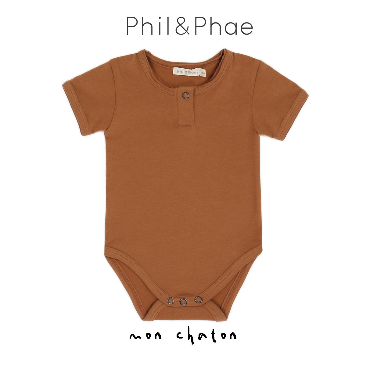 ◎PHIL PHAE◎ Short Sleeves Henley Body