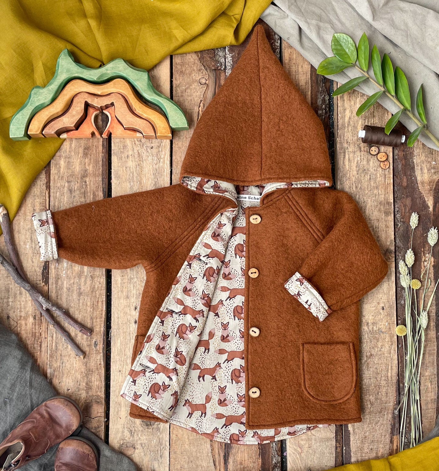 ◎Kleine schobbejak◎ wool jacket