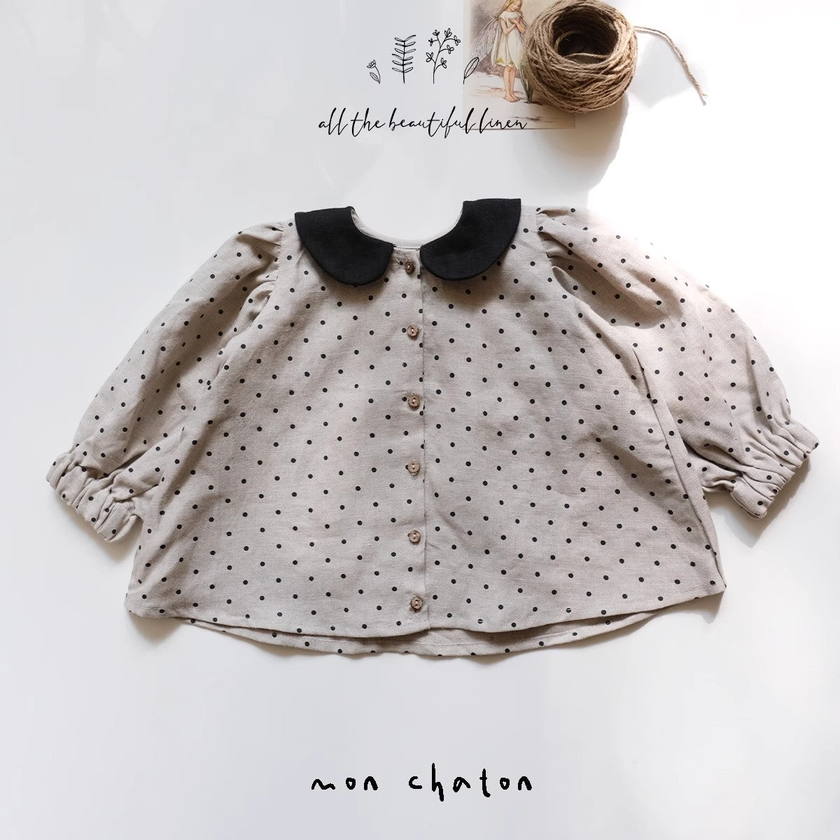 Red Polka Dot Exclusive Linen Tunic Dress
